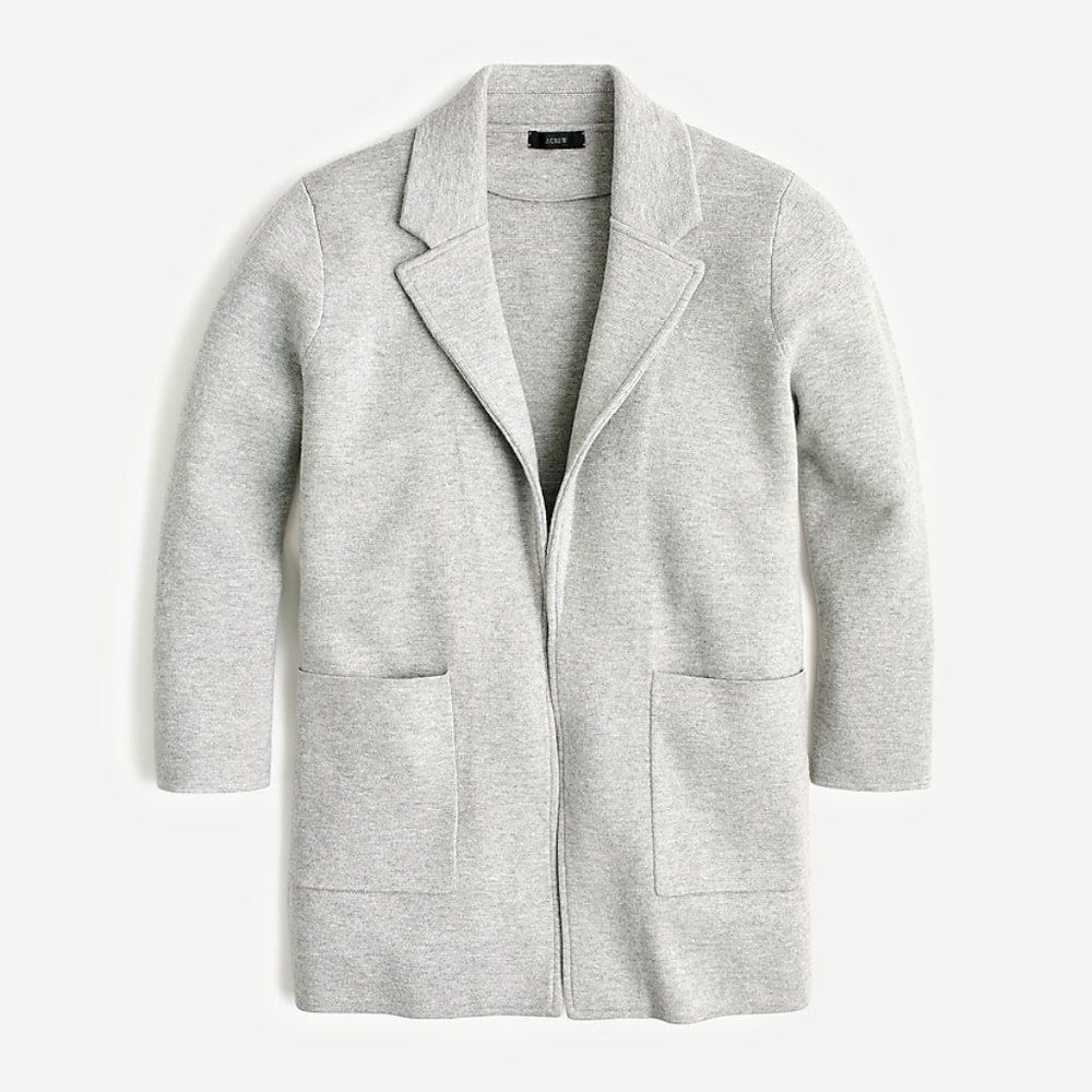J.Crew Sophie open-front sweater-blazer